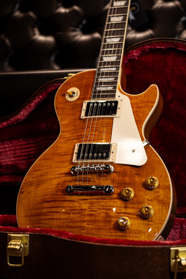 Gibson Les Paul Standard 50’s Figured Top Honey Amber - Image 3