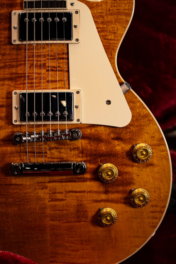 Gibson Les Paul Standard 50’s Figured Top Honey Amber - Image 4