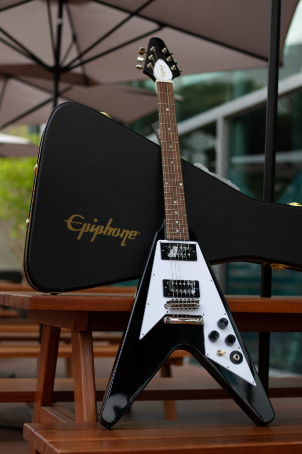 Epiphone Flying V 1979 Kirk Hammet Ebony - Image 2