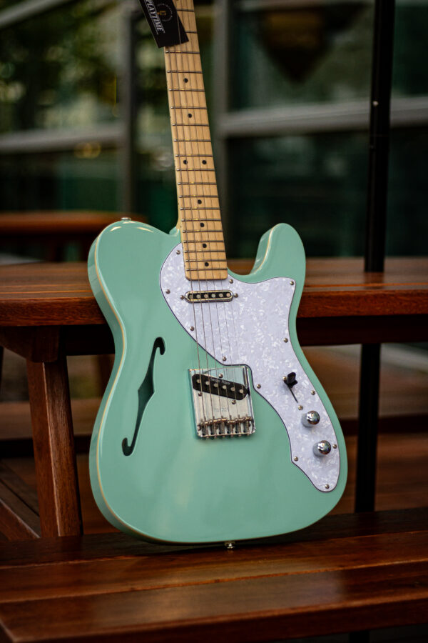 Arttone Thinline Telecaster Surf Green - Soft Case - Image 2