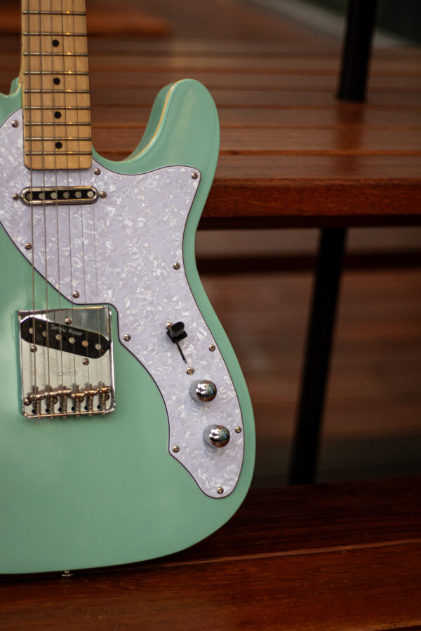 Arttone Thinline Telecaster Surf Green - Soft Case - Image 3