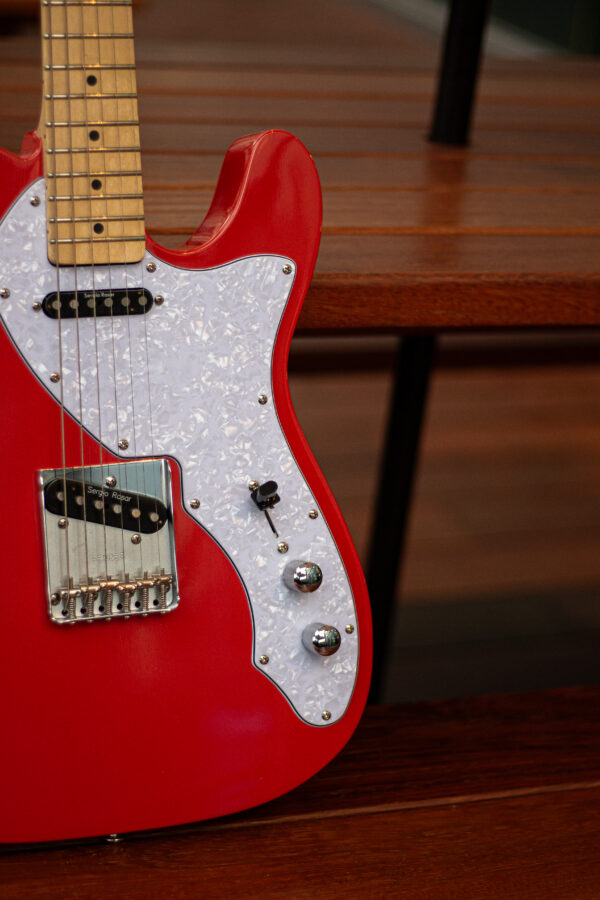 Arttone Thinline Telecaster Fiesta Red - Soft Case - Image 3