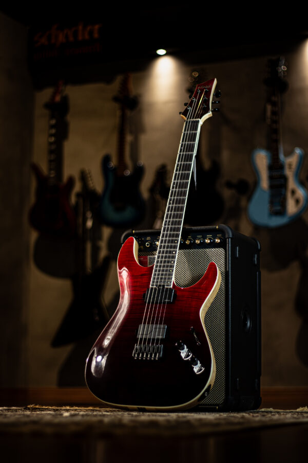 Schecter C-1 SLS Elite Blood Burst