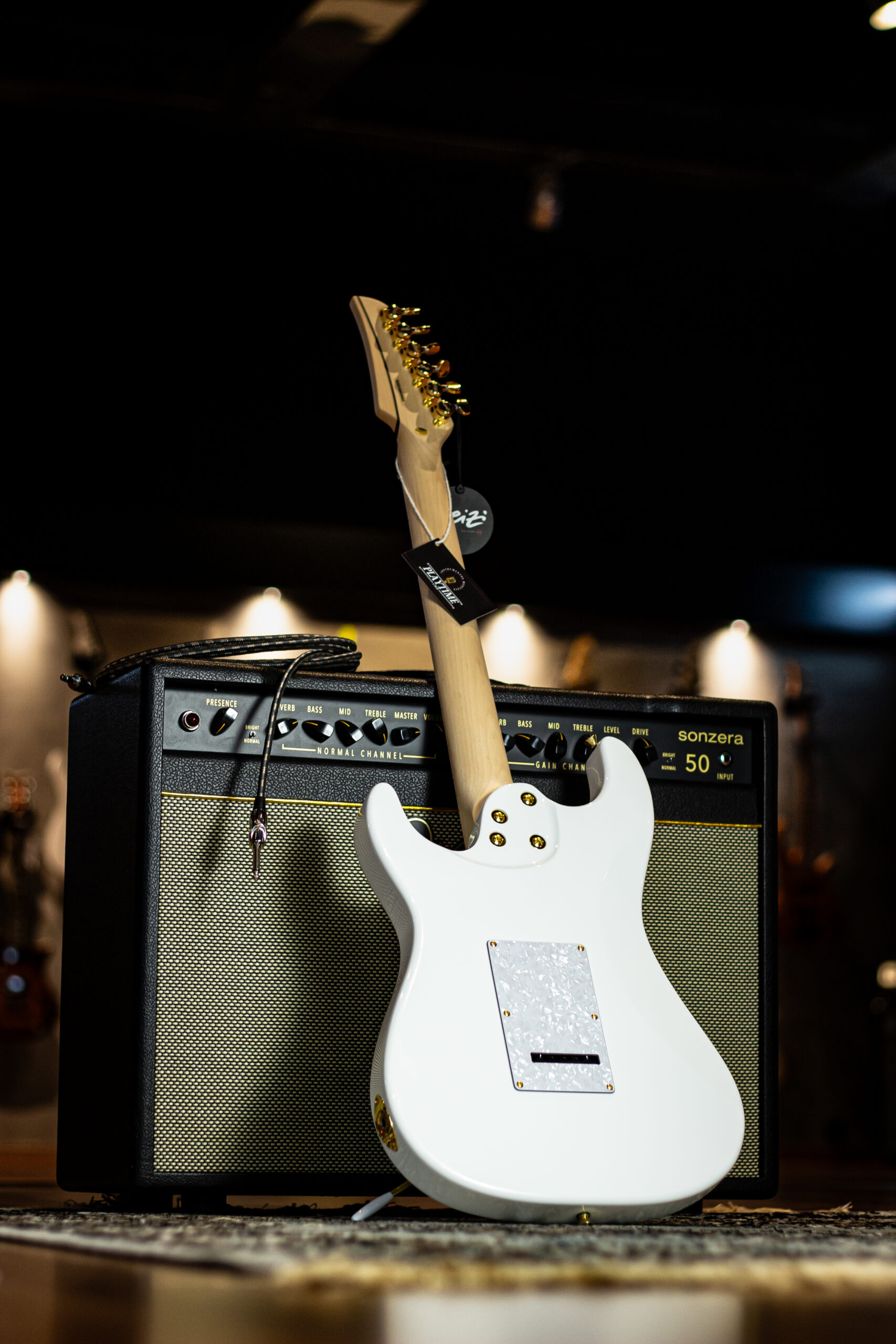 Guitarra Seizi Katana Musashi HSS – White Gold - Imagem 3