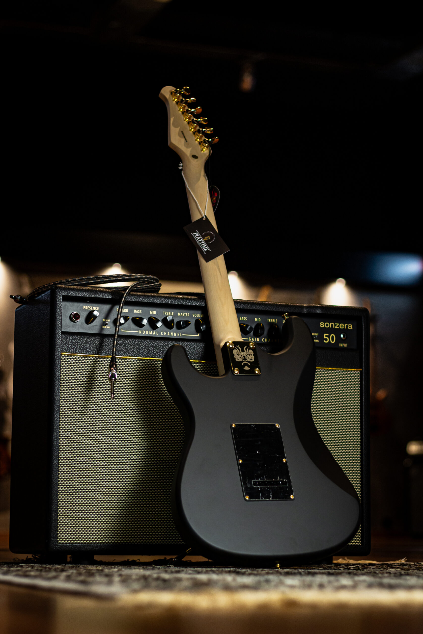 Seizi Vintage Budokan HSS Reinaldo Meirelles Satin Black Gold - Imagem 3