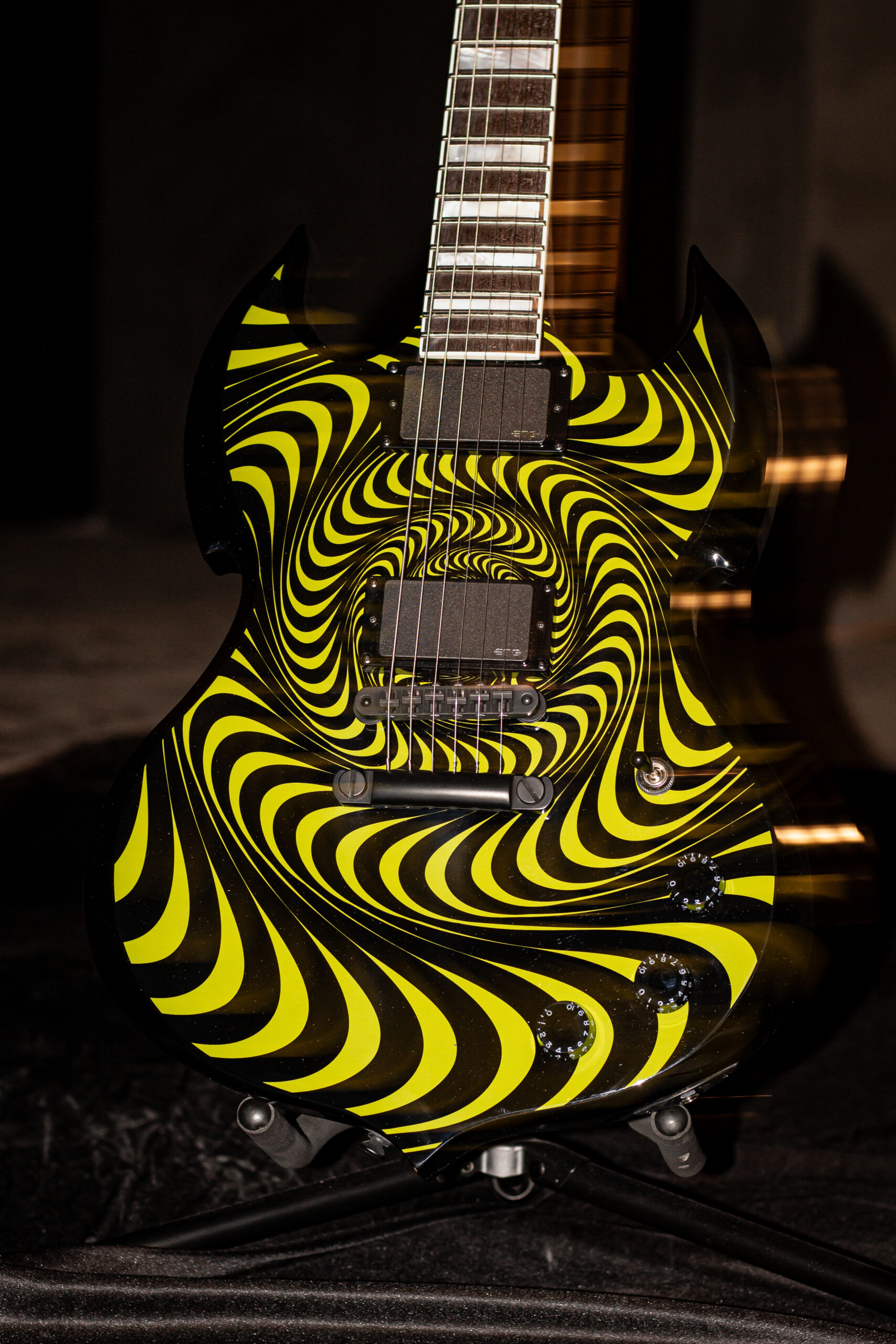 Wylde Audio Schecter Barbarian Psychic Bullseye Grim Green - Imagem 3