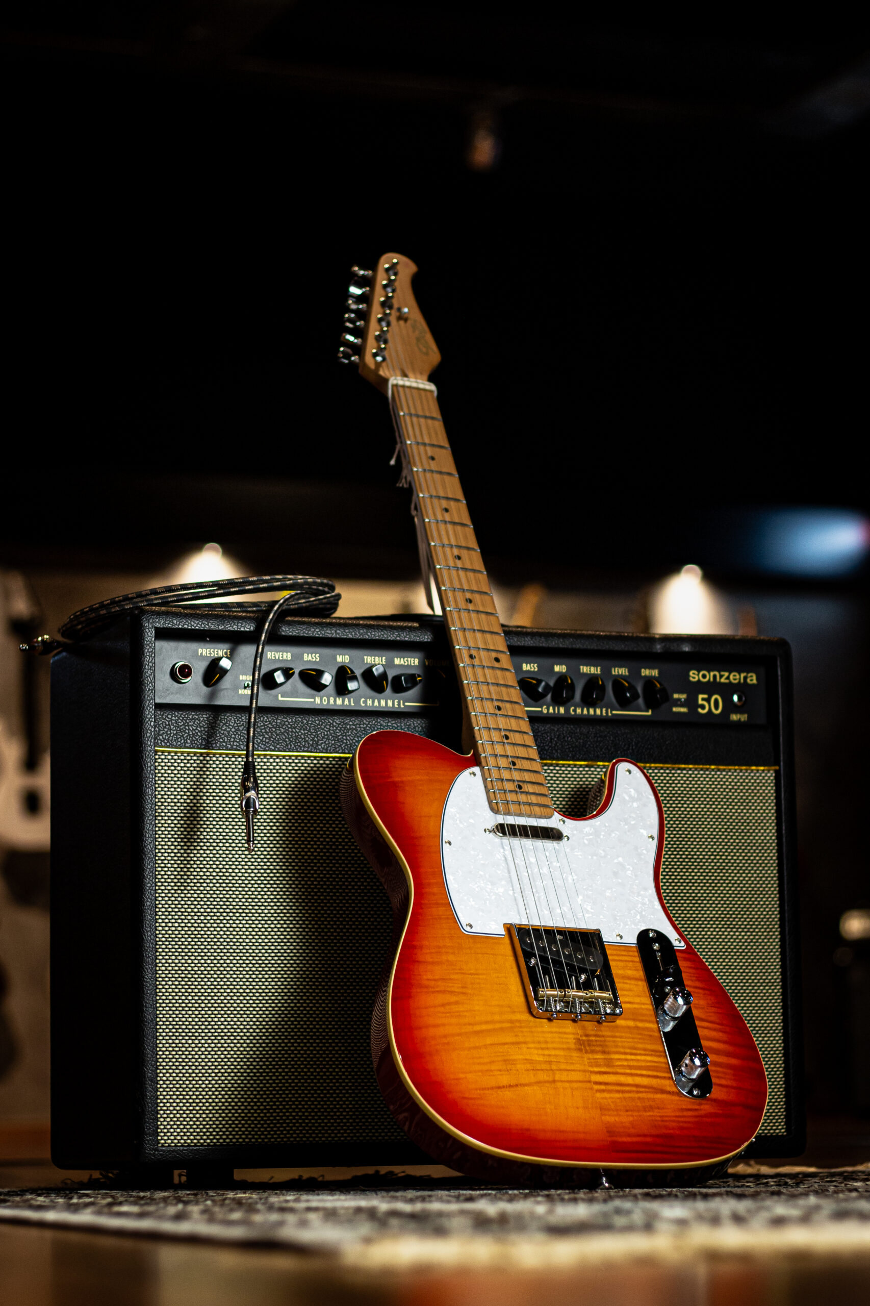 Seizi Vintage Saitama Plus Flamed Cherry Burst