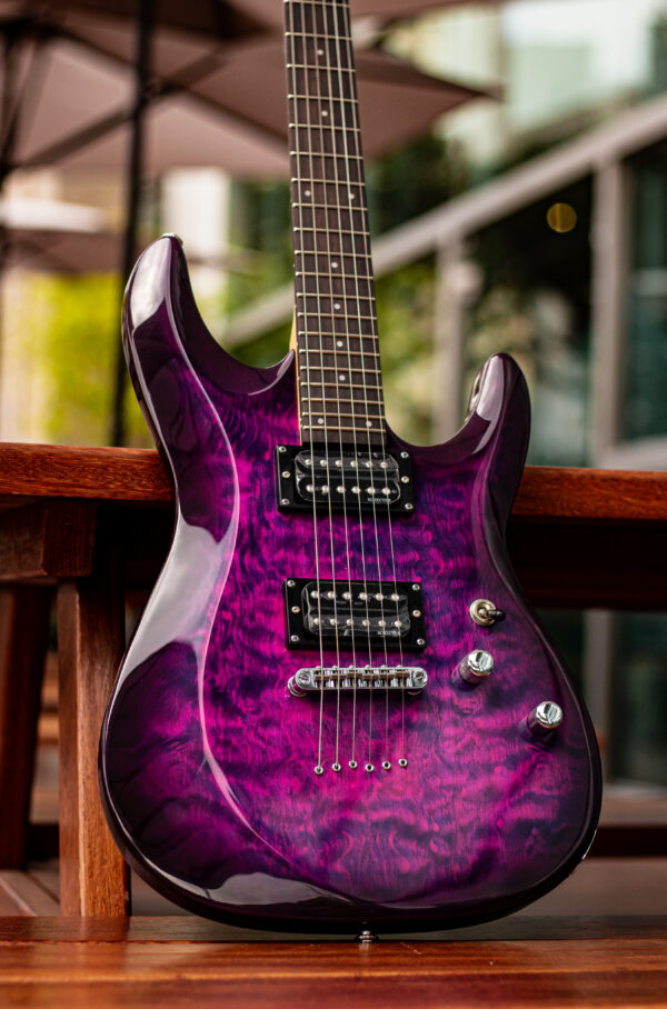 Schecter C-6 Plus Electric Magenta - Image 2