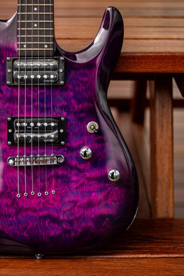 Schecter C-6 Plus Electric Magenta - Image 3