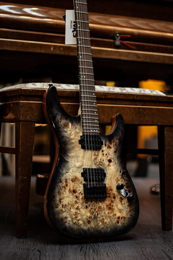 Schecter C-6 Pro Charcoal Burst CB - Image 2