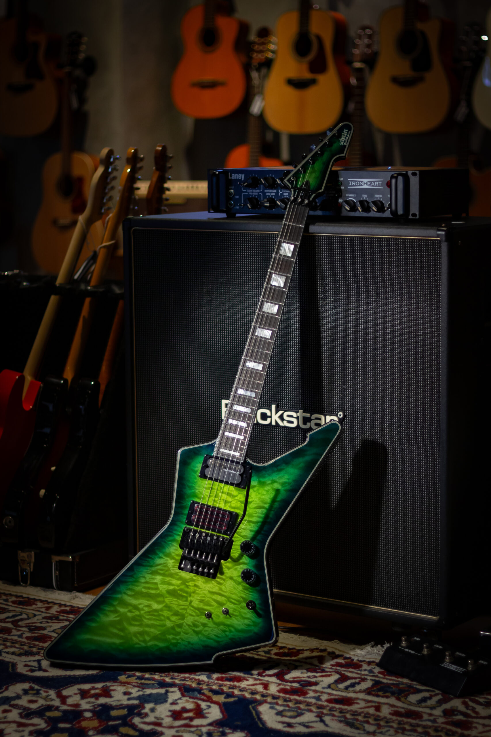 Schecter Special Edition E-1 Fr S Green Burst